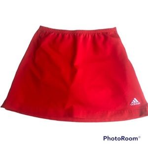 Adidas red golf/tennis shirt size small with undershorts